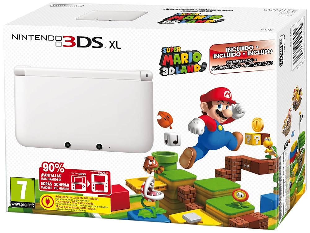 Nintendo 3ds Xl White + Super Mario 3d Land : Amazon.co.uk